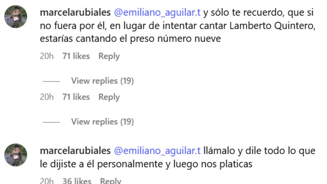 Marcela Rubiales exigió a su sobrino Emiliano que revele lo que supuestamente ha hablado con su papá Pepe Aguilar.