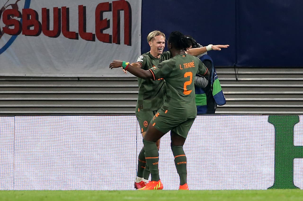 Shakhtar Donetsk consiguió una importante victoria como visitante ante el Leipzig, que lucía como favorito.