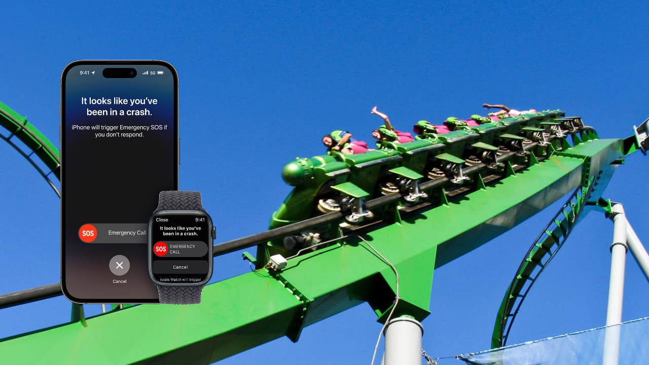 El iPhone 14 podría llamar al 911 si subes a una atracción en un parque de diversiones