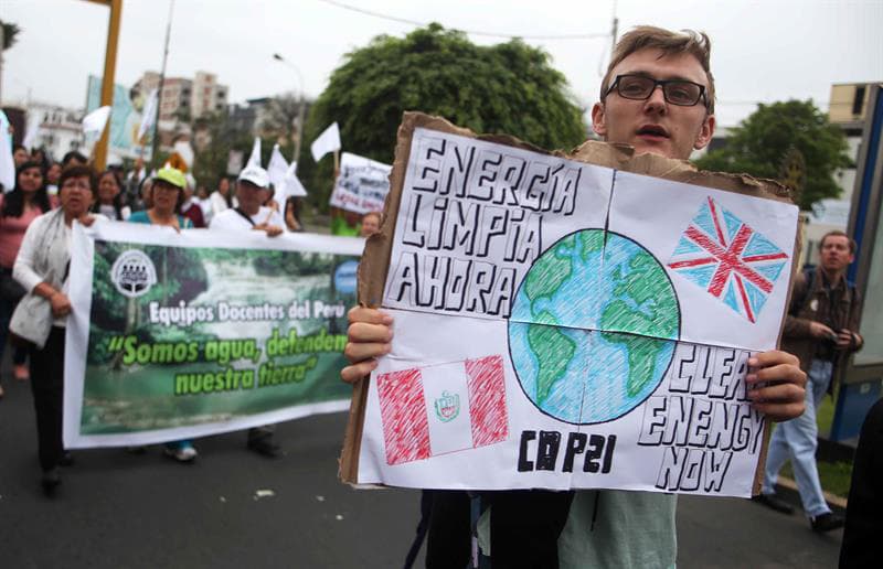 Su demanda: "Justicia climática".