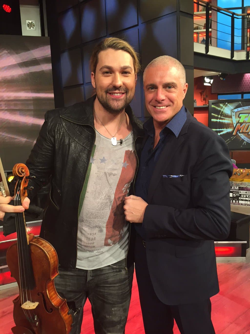 ¡El mejor violinista del mundo nos visitó en Hoy! Bienvenido David Garrett.