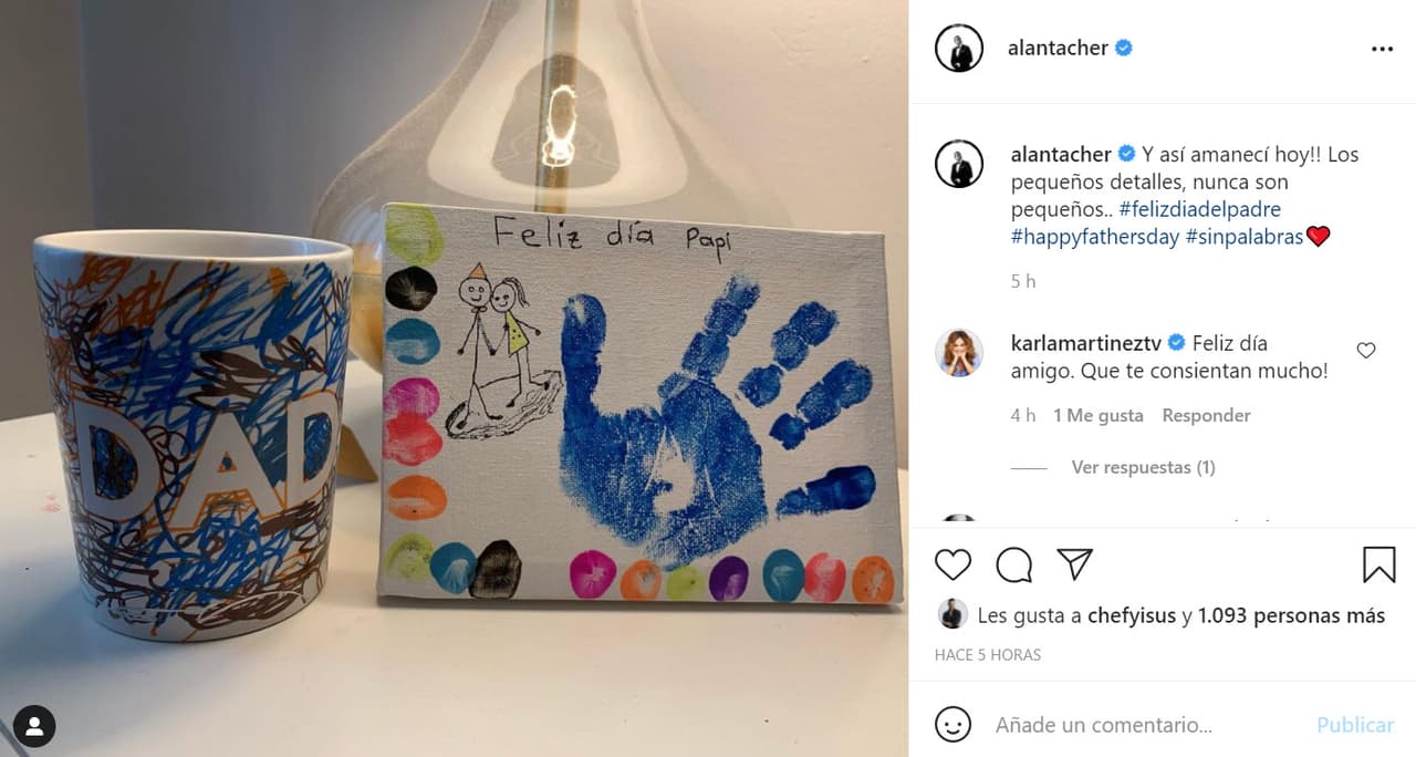 <b>Alan Tacher</b> presumió 
<b><a href="https://www.instagram.com/p/CQWDDaQhqk2/" target="_blank">el detalle con el que amaneció</a></b> en casa. El presentador de 
<b>Despierta América</b> es padre de cinco: Hannah, Alex, Liam y Michelle y Nicole Tacher.