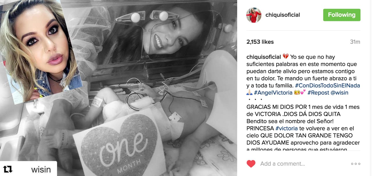 Chiquis Rivera le deseó mucho alivio para sobrellevar esta gran pérdida.