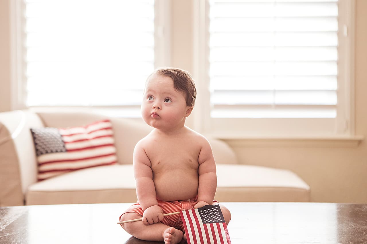 Niños con necesidades especiales también han sido fotografiados.