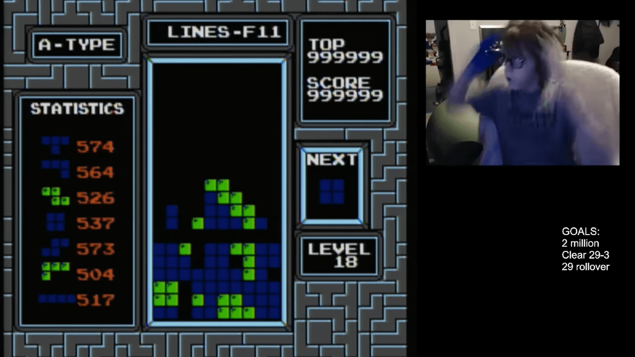 Blue Scuti es el primer humano en derrotar Tetris