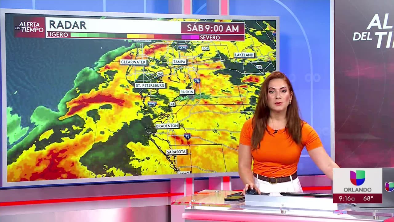 Fuertes lluvias y ráfagas de viento en la Bahía de Tampa la mañana de este sábado
