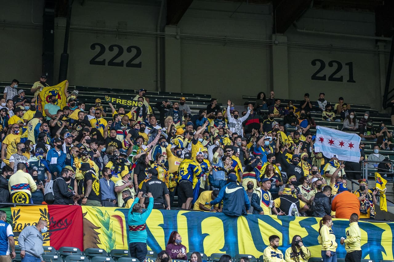 Un gran número de aficionados de América se dio cita en el Providence Park a pesar de la gran distancia.
