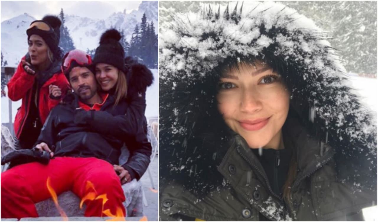 Karla Martínez y Ana Patricia están gozando de unas frías vacaciones familiares en los Alpes franceses