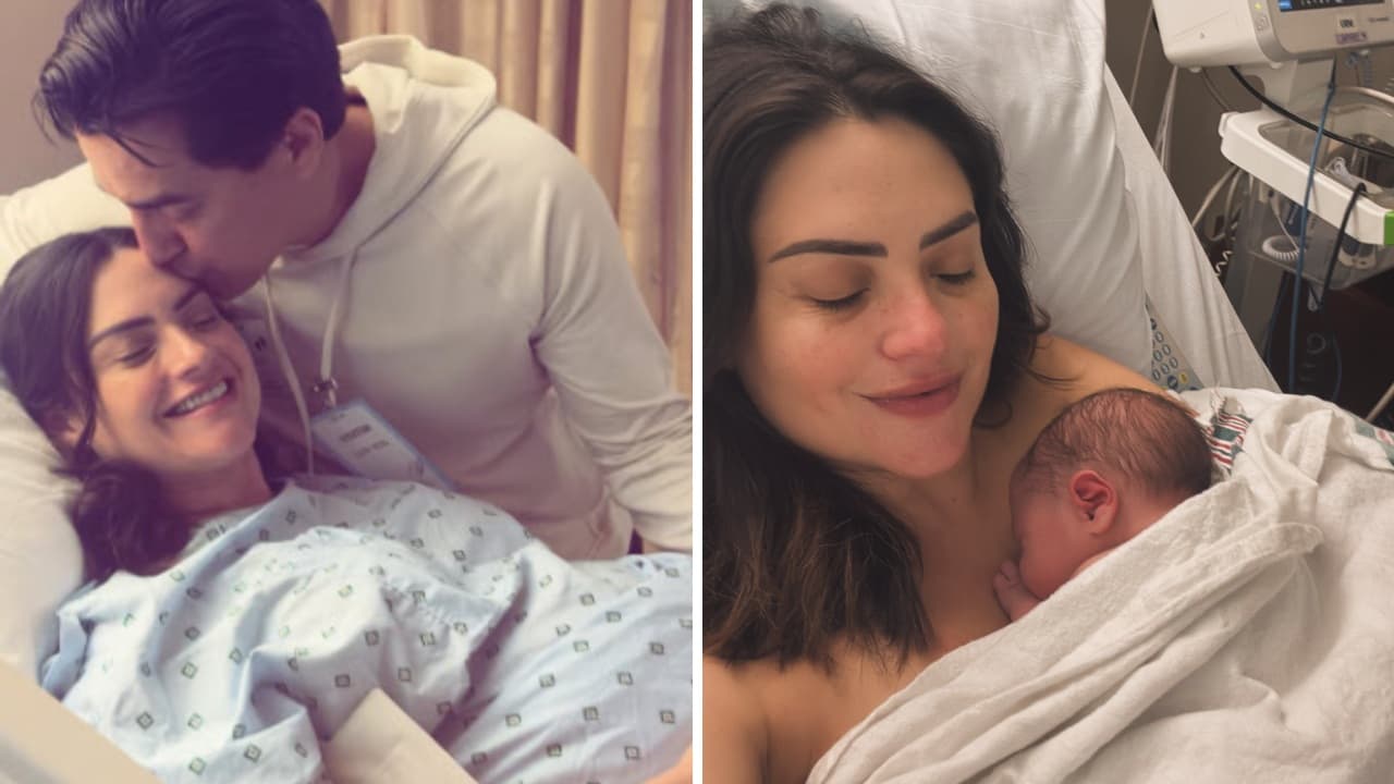Michelle Galván y Andrés Asion presentan a baby Alexander con tiernas imágenes