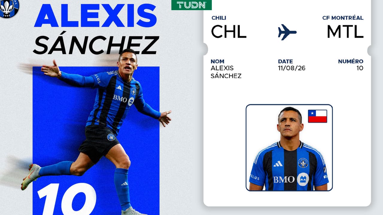 Alexis Sánchez es nuevo jugador del CF Montreal de la MLS