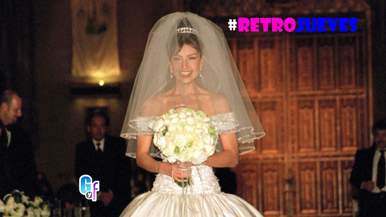 Retrojueves, así fue la gran boda de Thalía hace 16 años