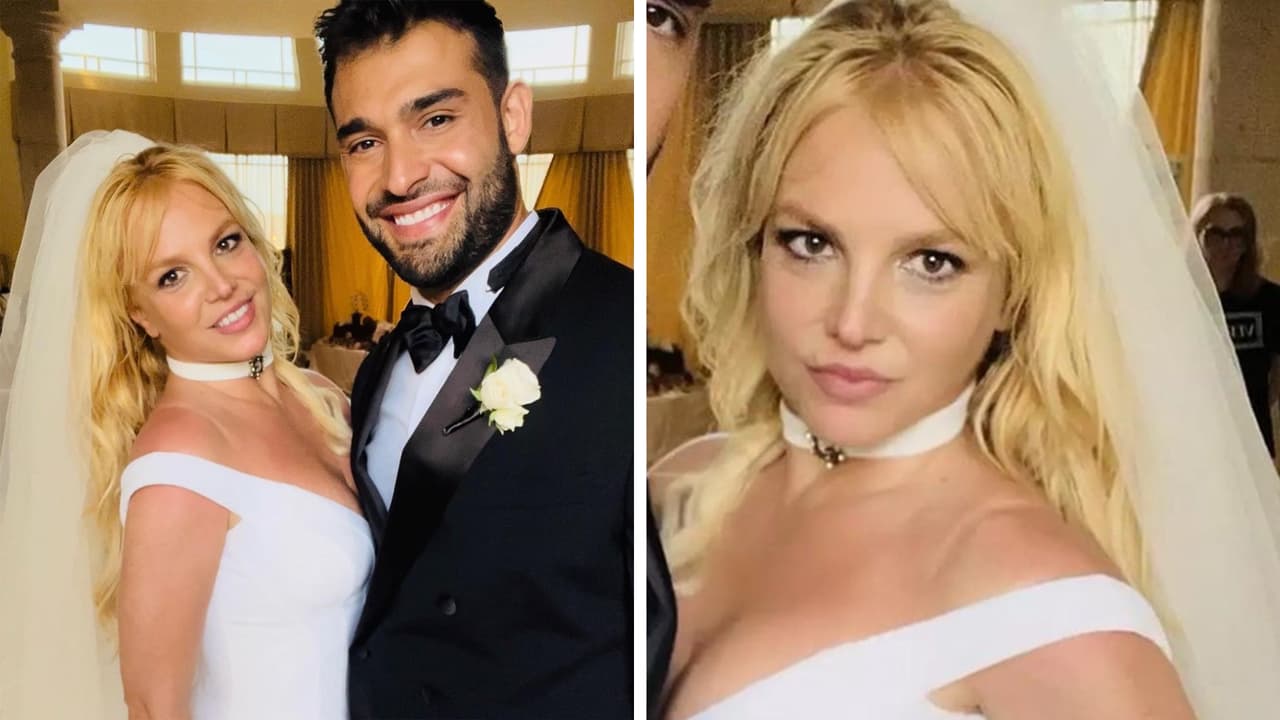 Britney Spears deslumbró con su ropa interior de diamantes: así fue el espectacular look para su boda