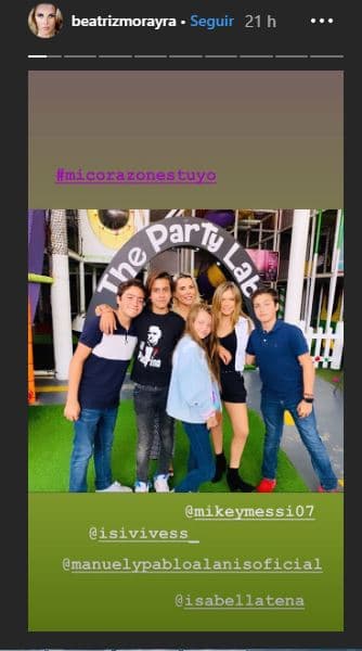En sus historias de Instagram, Beatriz Morayra compartió con sus seguidores más momentos junto a la famosa tropa Lascuráin.