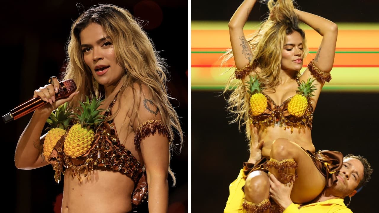 Karol G fue la sensación en el medio tiempo del partido de la NFL: así fue su espectacular vestuario