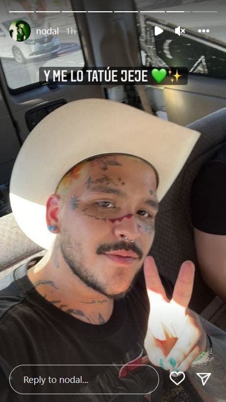 El 30 de mayo el cantante compartió la fotografía en una de sus historias de Instagram.
<br>