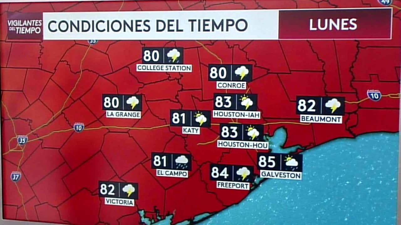 Pronóstico del tiempo hoy en Houston: Riesgo de inundaciones 3; el termómetro alcanzará 80 °F