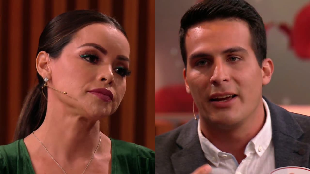 Pía descubrió conversaciones en su celular en las que 
<b><a href="https://www.univision.com/shows/enamorandonos/pia-reviso-el-celular-de-miguel-y-encontro-cosas-tan-comprometedoras-que-ana-patricia-y-rafa-no-lo-podian-creer-video">él supuestamente se burlaba de que ella se estuviera enamorando</a></b>. Él no negó el contenido de algunos mensajes, pero insistió que eran bromas. Aún así, no logró convencerla.