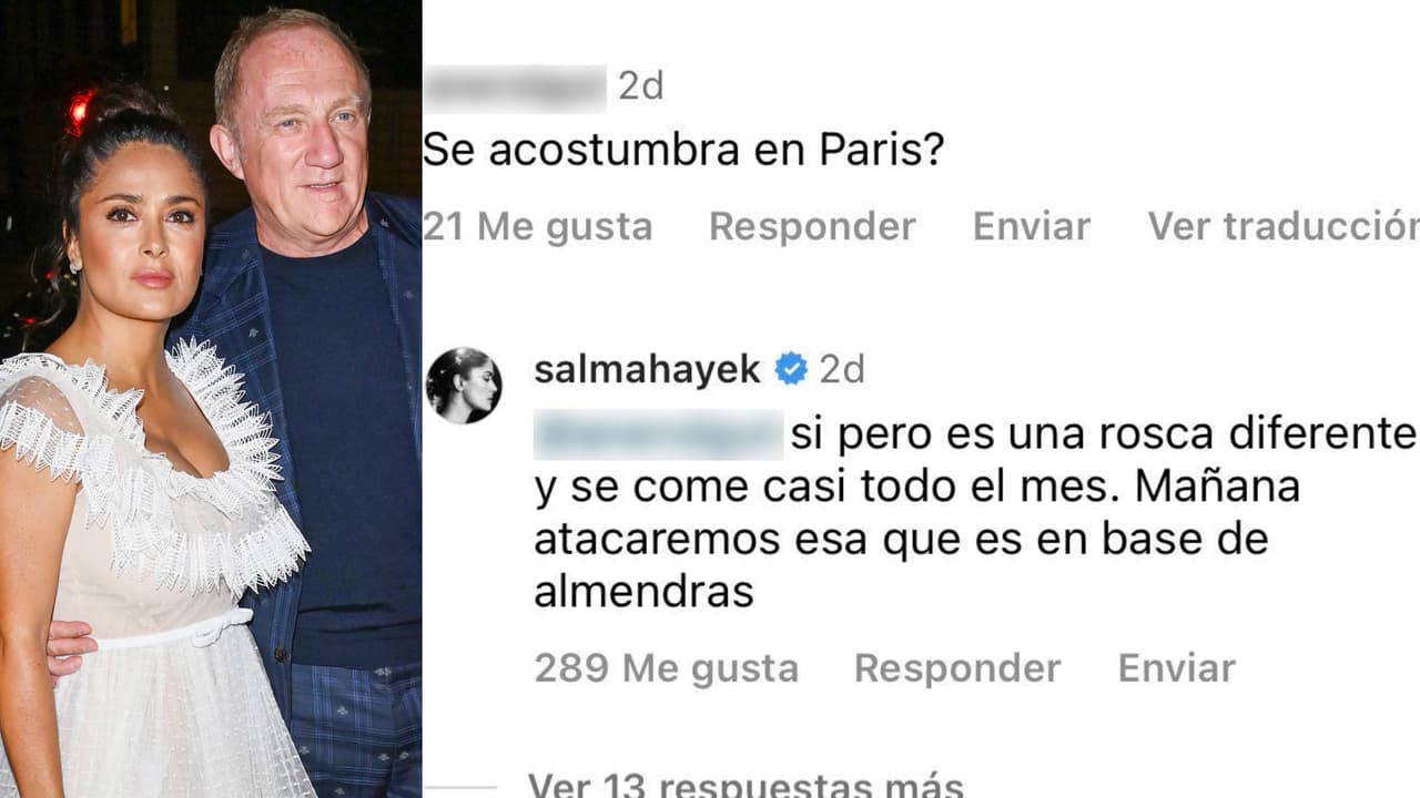Salma Hayek respondió si la Rosca de Reyes también se acostumbra degustarla en París.