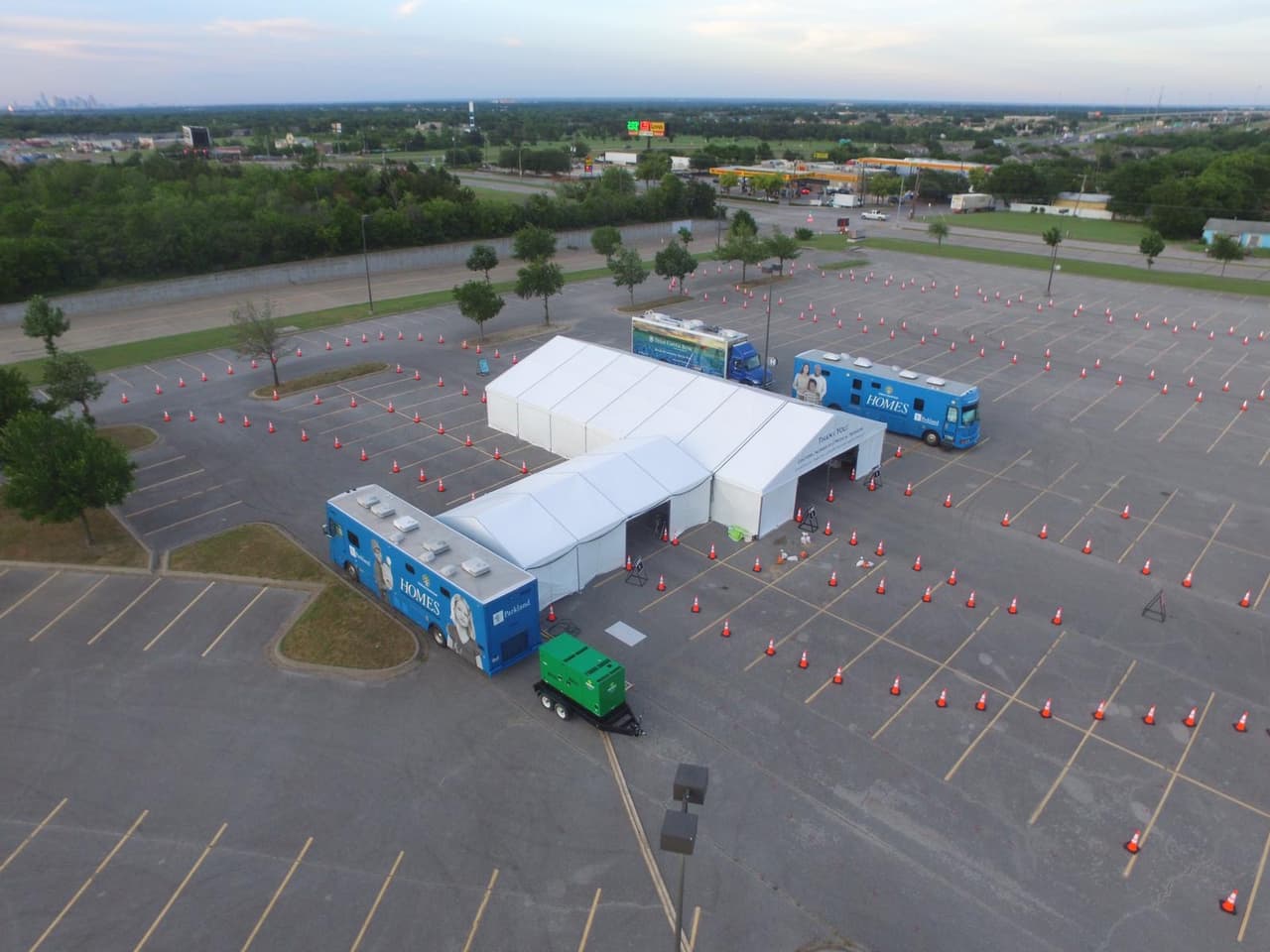 El centro de pruebas por autoservicio está ubicado en la ccuadra 9191 de la calle South Polk en Dallas.