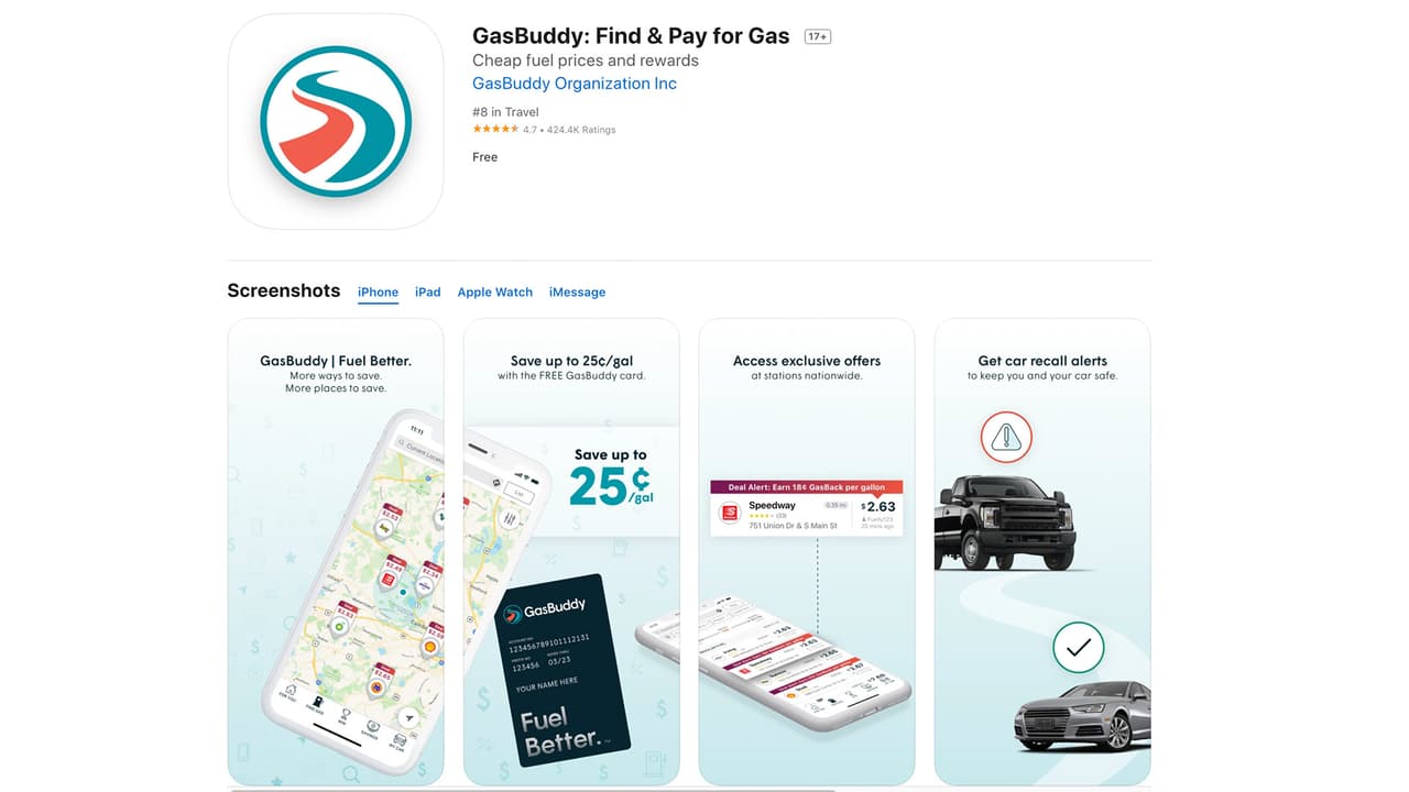 <b>GasBuddy</b>
<br>Esta app te 
<b>ofrece descuentos al cargar gasolina en la versión de pago.</b> Además tiene opciones para quienes no tiene tarjeta de crédito, pues la función Pay With GasBuddy se vincula con cuentas de cheques para que pagues a través de la app directamente. 
<br> Está disponible para iOS y Android.