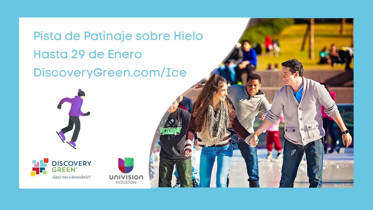 La Pista de Patinaje sobre Hielo “Ice” abre en Discovery Green como uno de los atractivos favoritos durante la temporada de invierno en Houston 