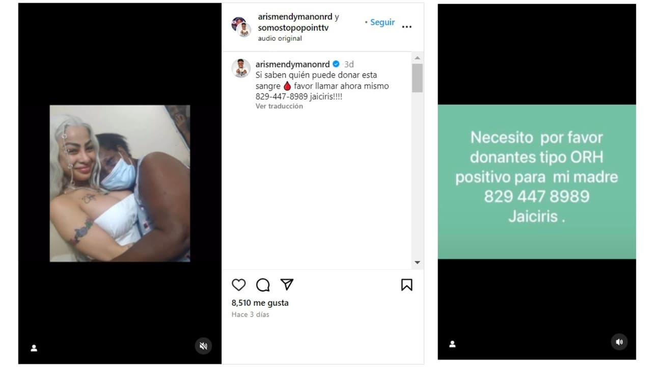 Presuntamente, la abuela de Yailin necesitaba donaciones de sangre.