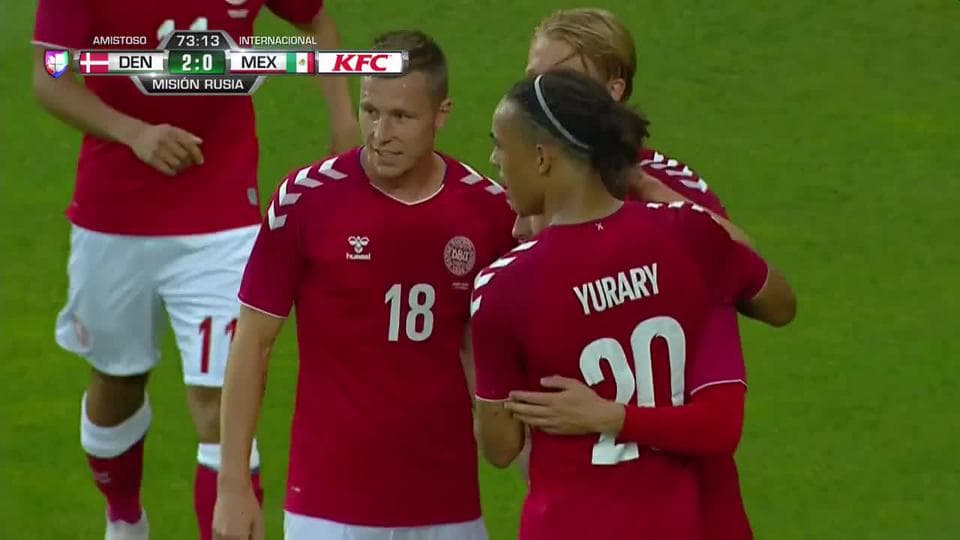 ¡GOOOL! Christian Eriksen anota para Denmark
