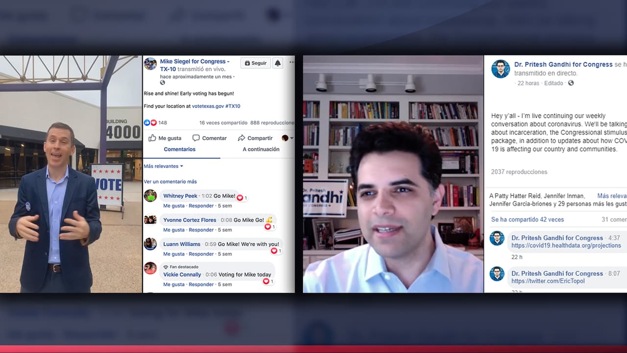 El coronavirus empuja al mundo virtual a la campaña por un reñido distrito en Texas