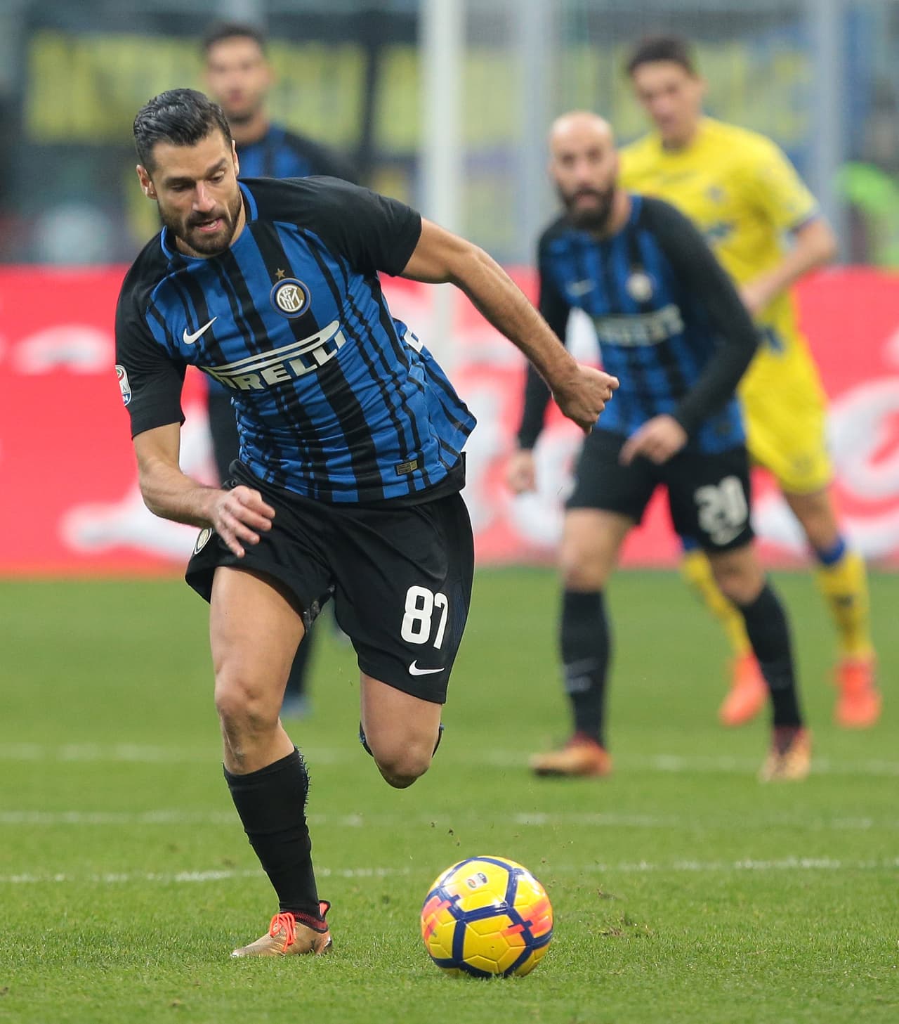 2. Antonio Candreva (Inter de Milán): si bien los reflectores van hacia Mauro Icardi en el liderato de los 'Neroazzurros', el mediocampista italiano ha sido pieza fundamental con siete asistencias en la Serie A, siendo el líder en ese ítem.