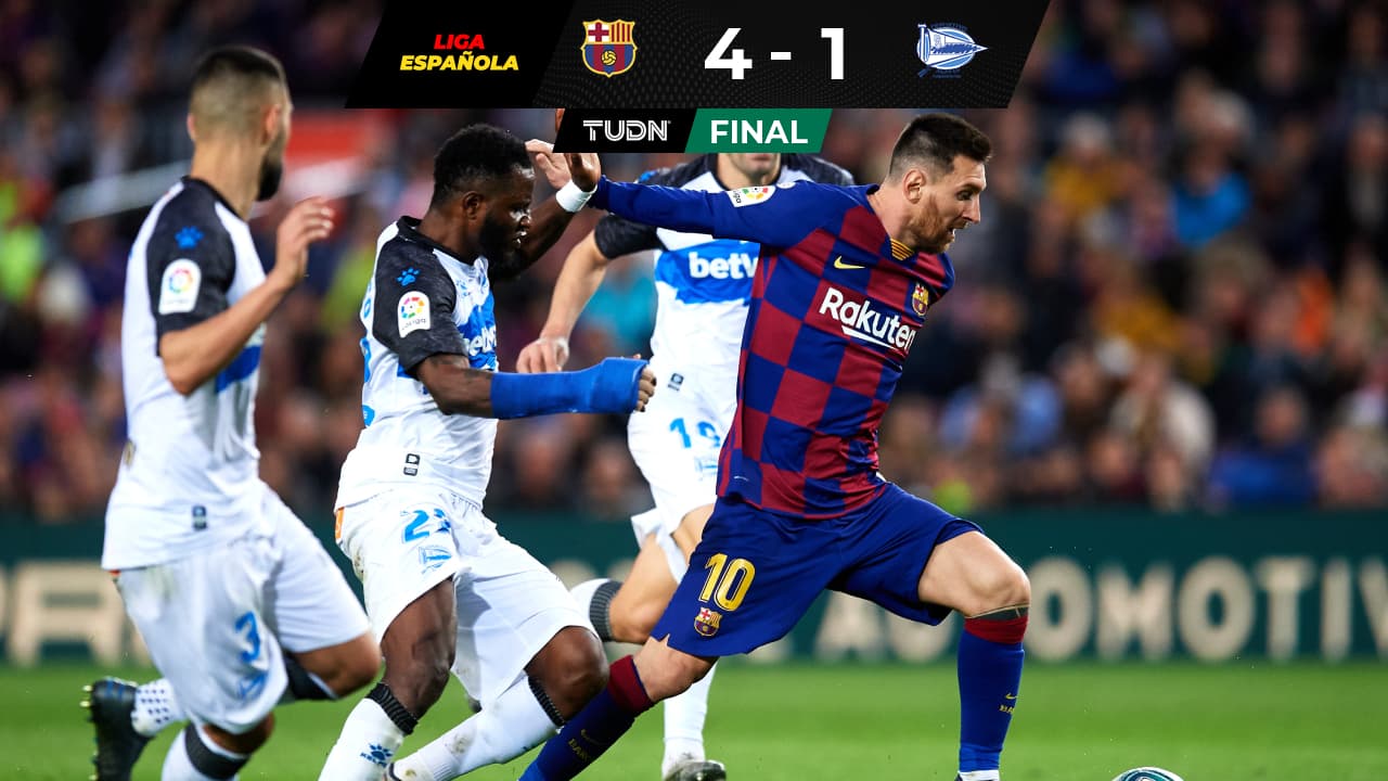 Barcelona aplastó al Alavés en la Jornada 18.