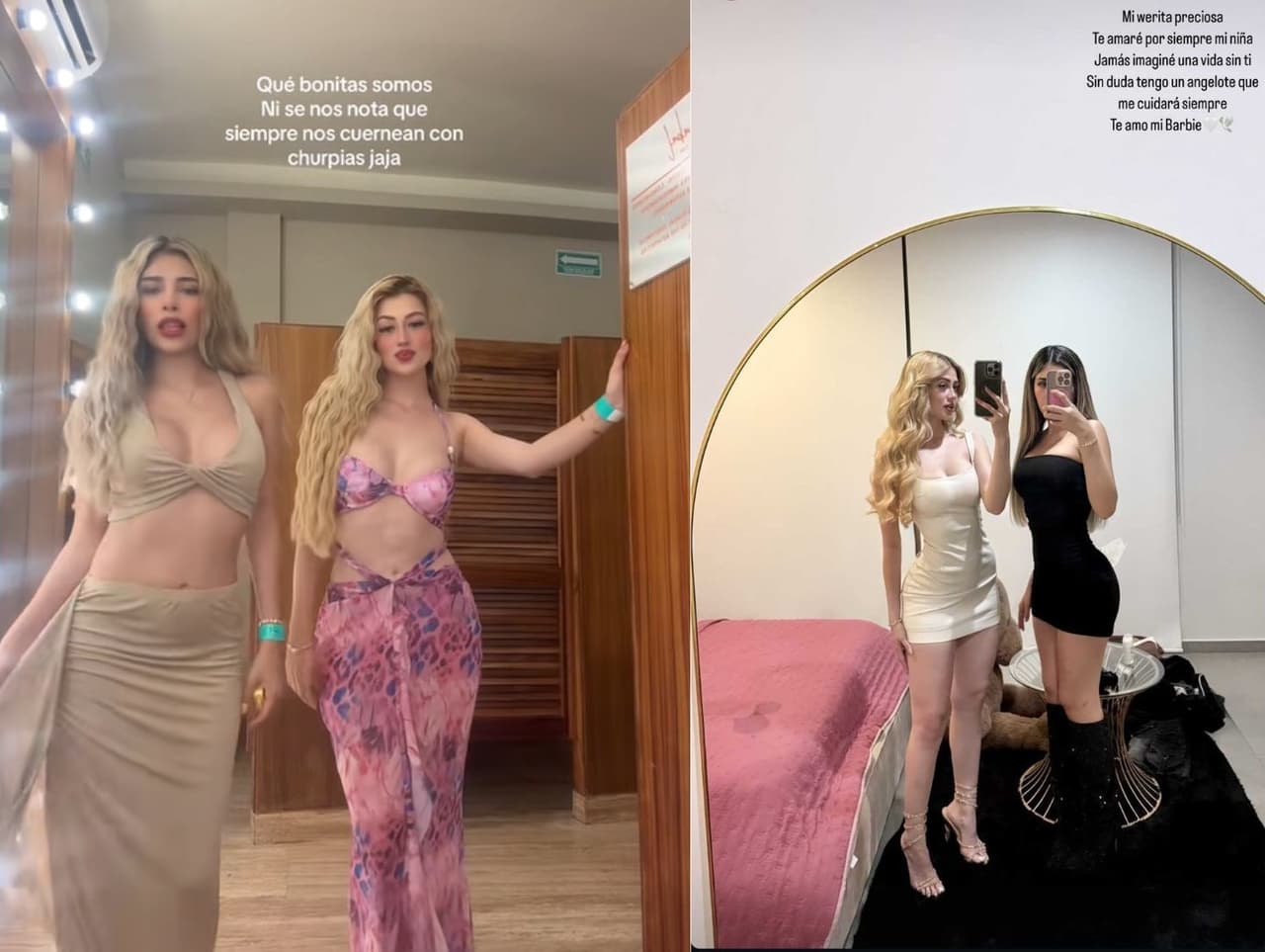 Vivian de la Torre con Valeria Márquez.