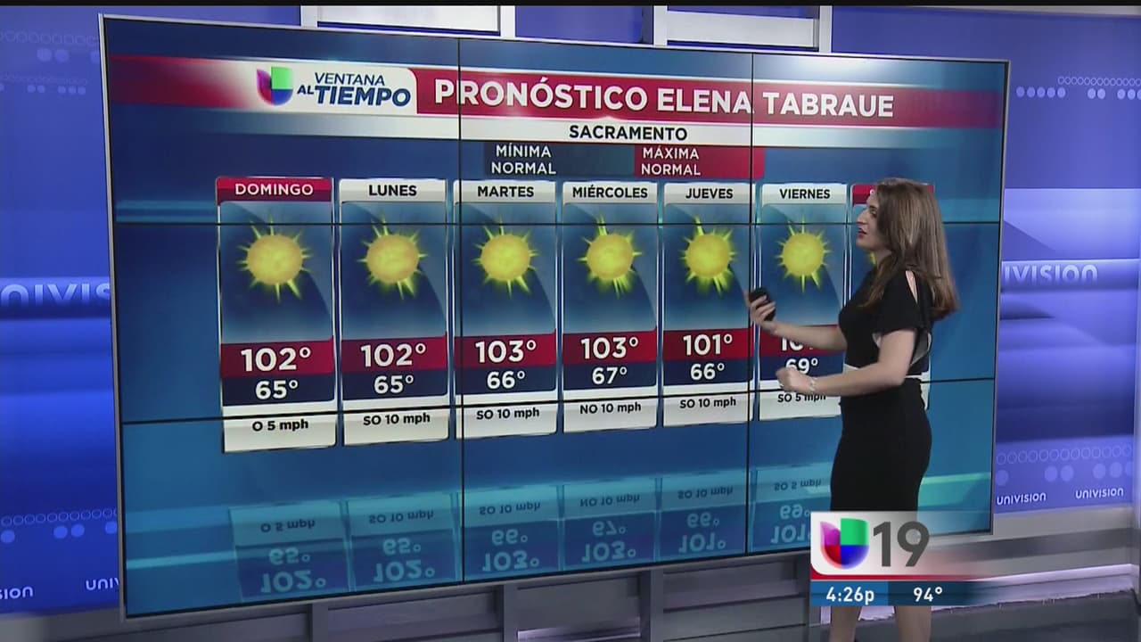 Condiciones calurosas en el resto del fin de semana en Sacramento