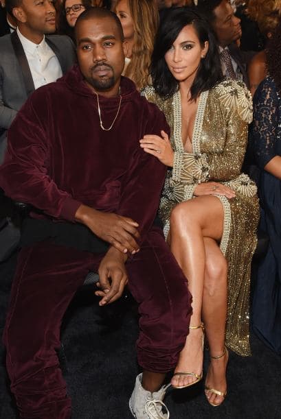 También estaban Kanye y Kim, como siempre, el estaba muy serio. ¡Ni una sonrisita!