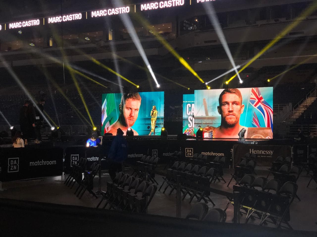 Todo listo en el Alamodome para la pelea entre Canelo y Callum Smith | Así luce la impresionante arena de San Antonio que se acondicionó para recibir a 12 mil aficionados.