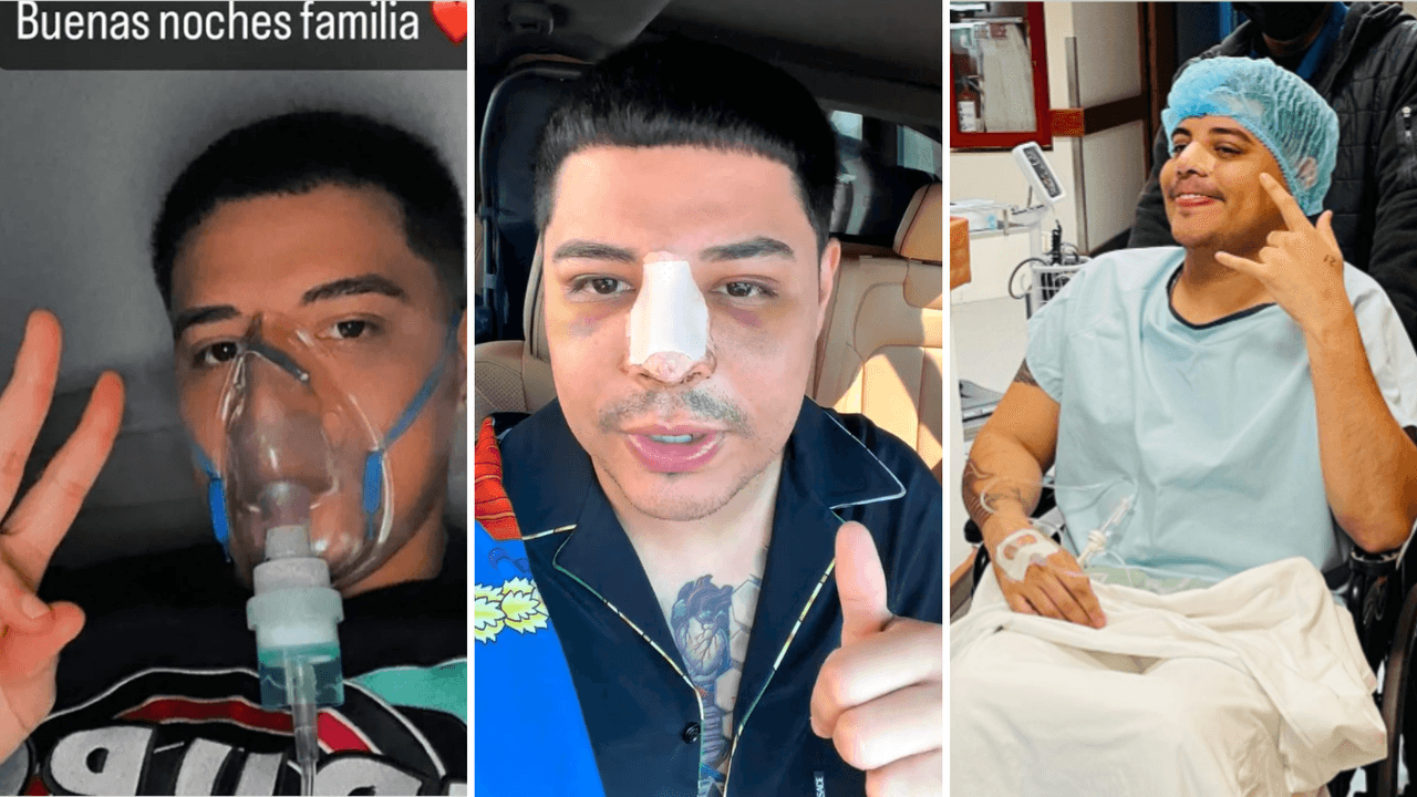 Eduin Caz fue operado de una sinusitis crónica
