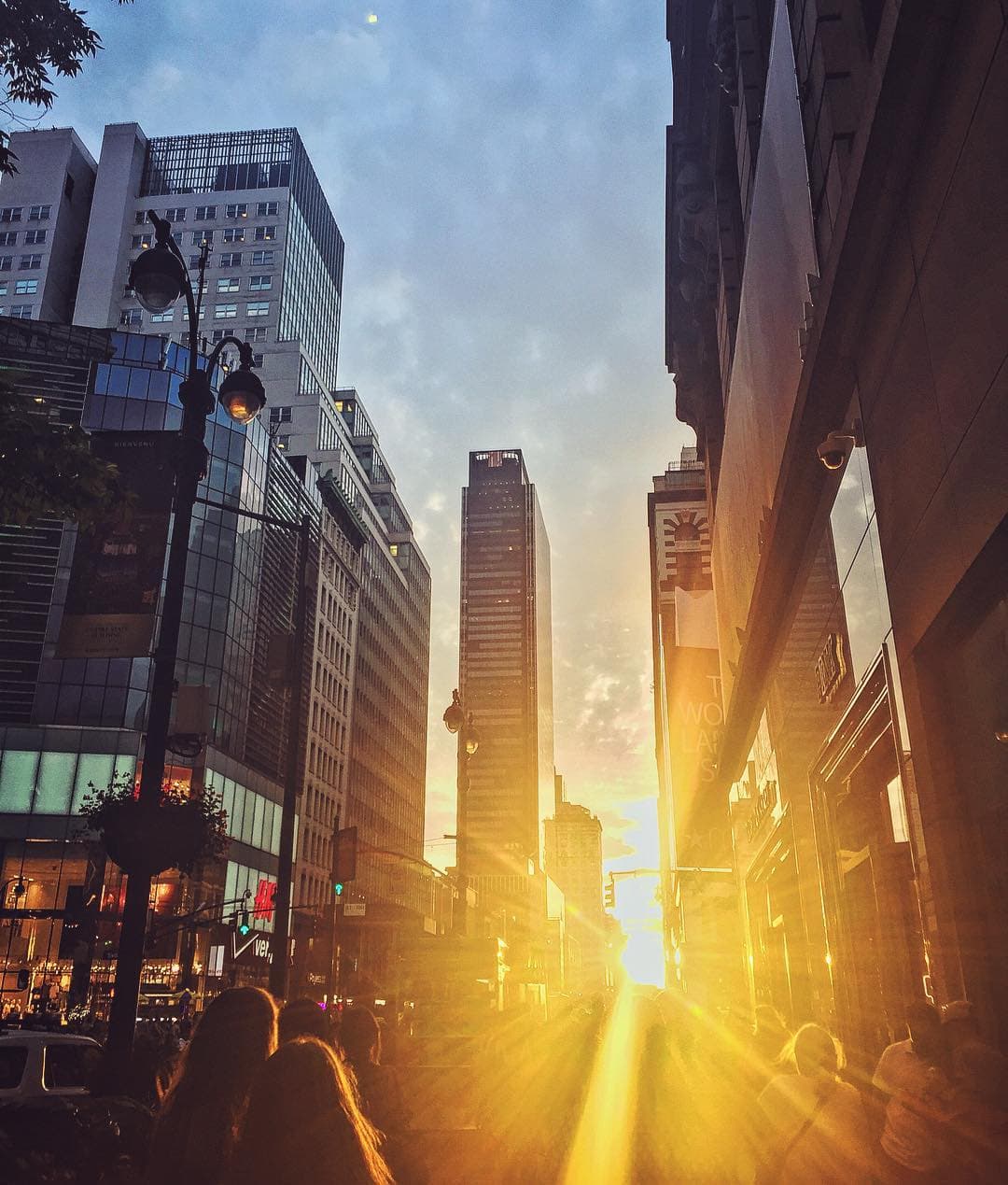 Esto es lo que sucede cuando el sol se alinea con las calles de Nueva York 