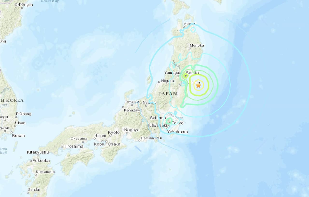 Terremoto de magnitud 7.1 sacude la costa de Japón; no hay peligro de tsunami para California