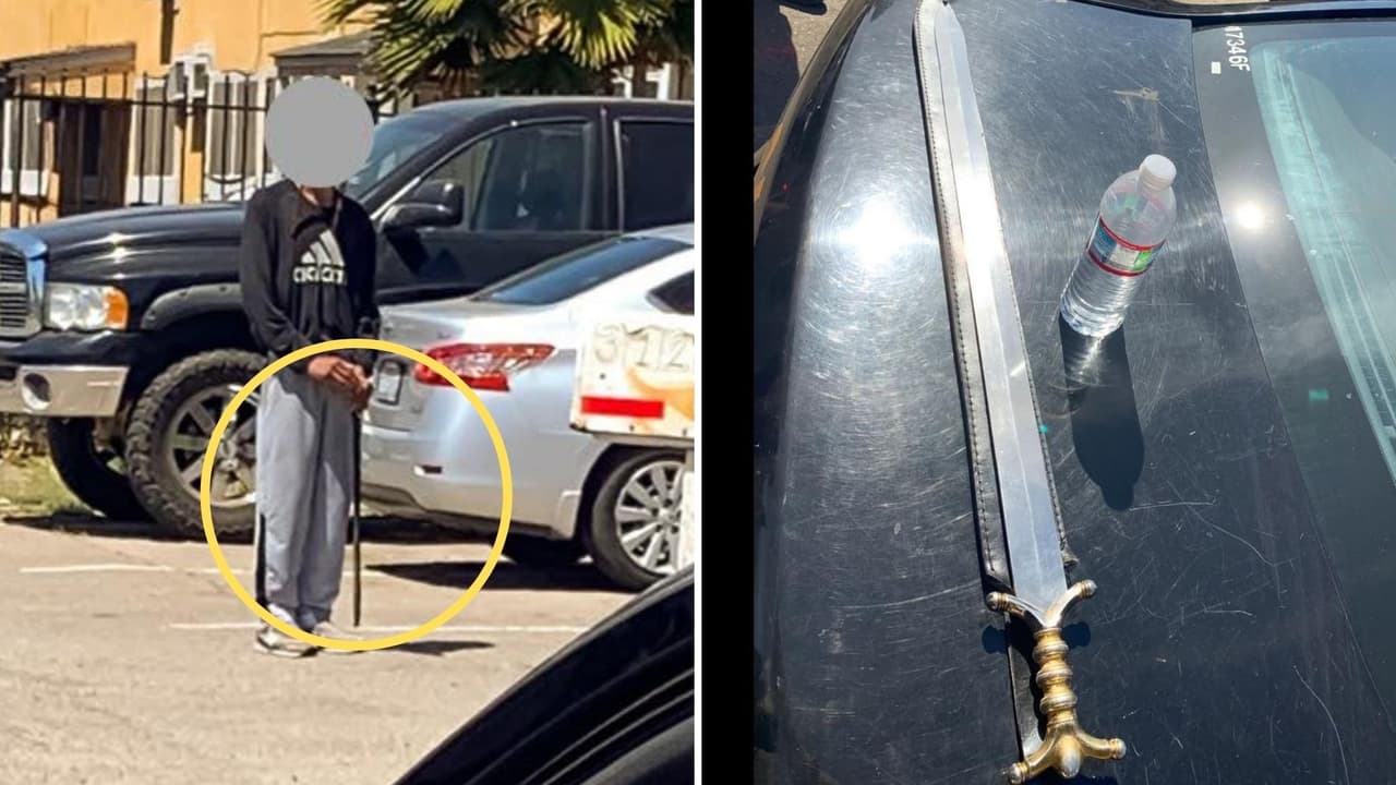 Enfrenta a agentes con una espada: un hombre con crisis de salud mental es arrestado en Stockton