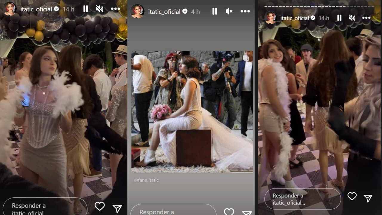 La fiesta de los XV años de la hija de Itatí Cantoral también estuvo ambientada en la década de 1920.