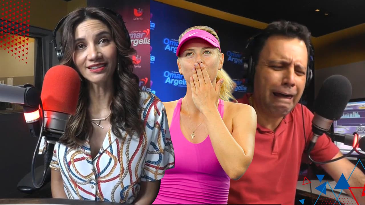 Argelia consoló al aire a Omar por el retiro de María Sharapova