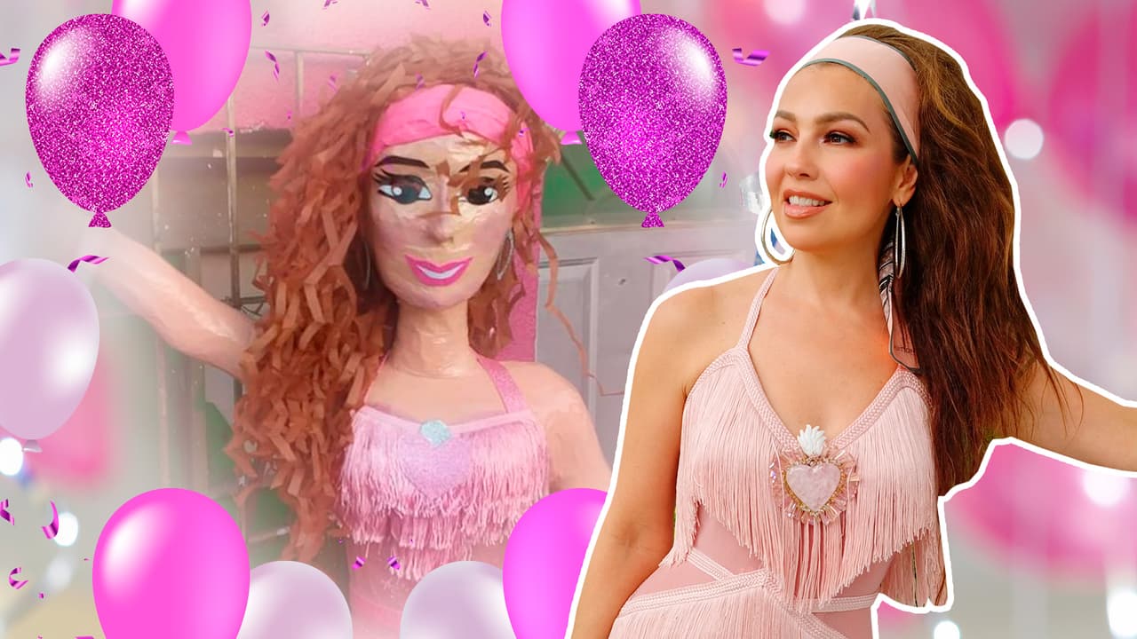 Thalía quiere su ‘tiki piñata’ para celebrar su próximo cumpleaños