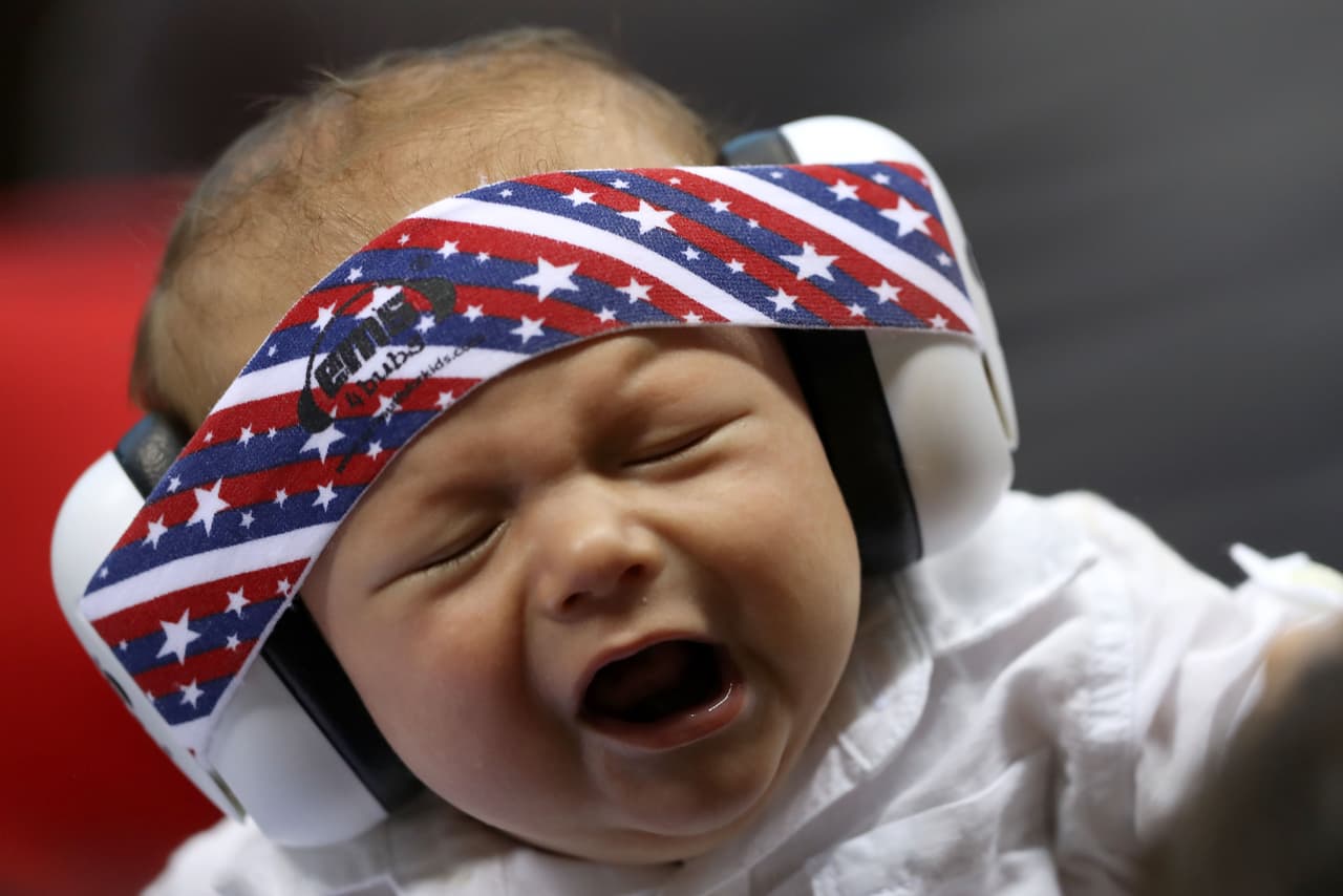 El pequeño Boomer en los Juegos Olímpicos.