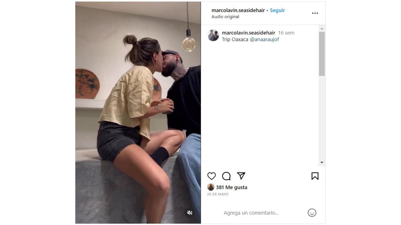 Marco Lavin mostró sus momentos con Ana Araujo en Oaxaca.