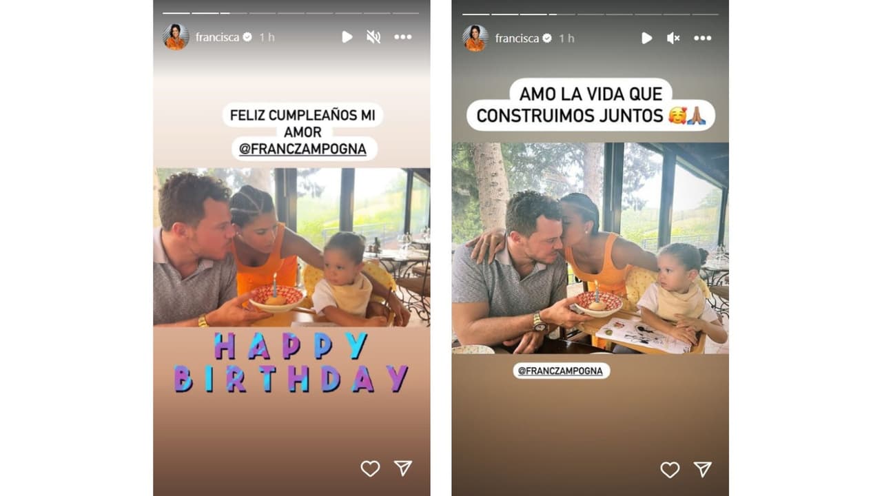 Francesco celebra su cumpleaños.