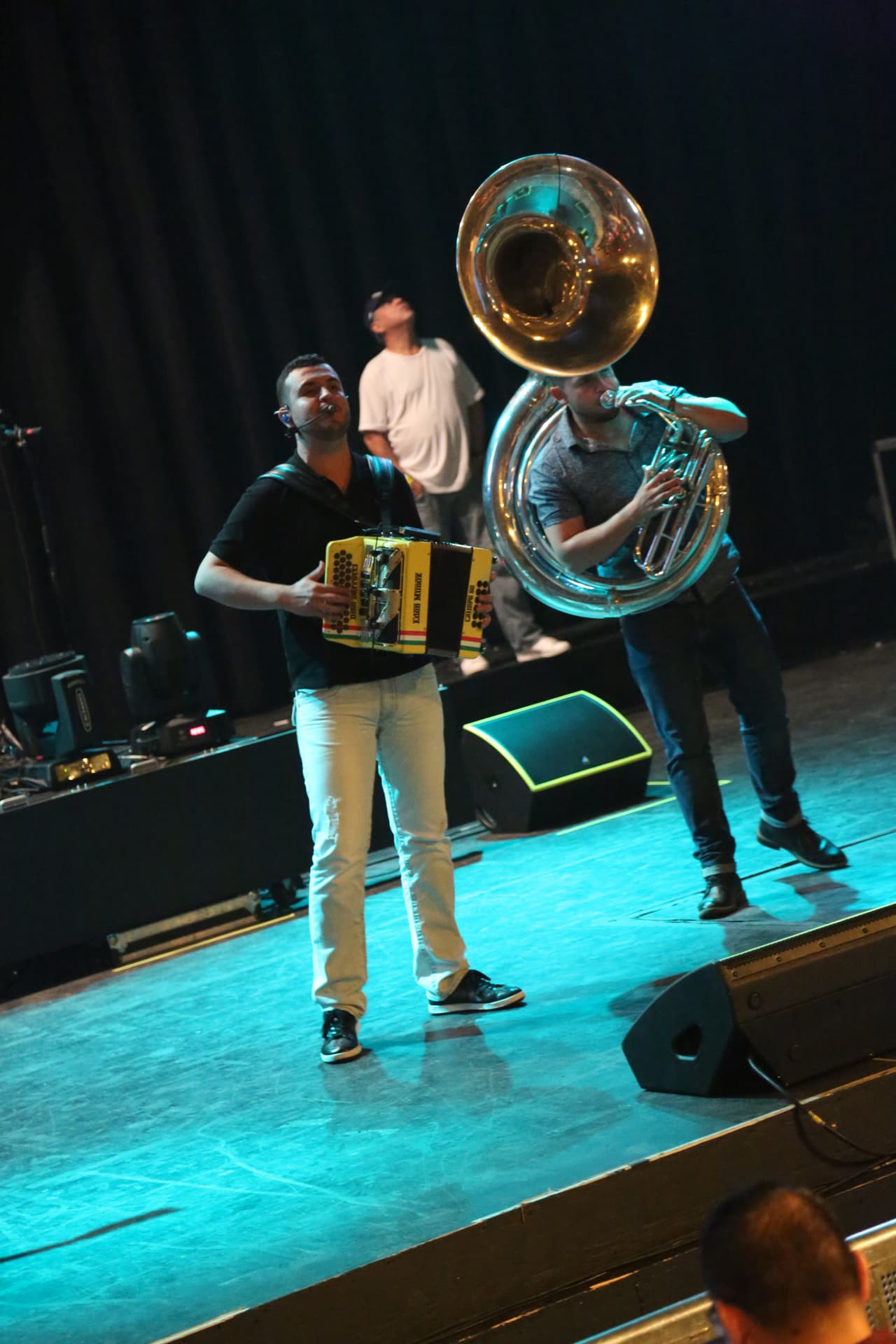 Los ganadores también pudieron disfrutar del 'sound check' y verlos muy cerquita.