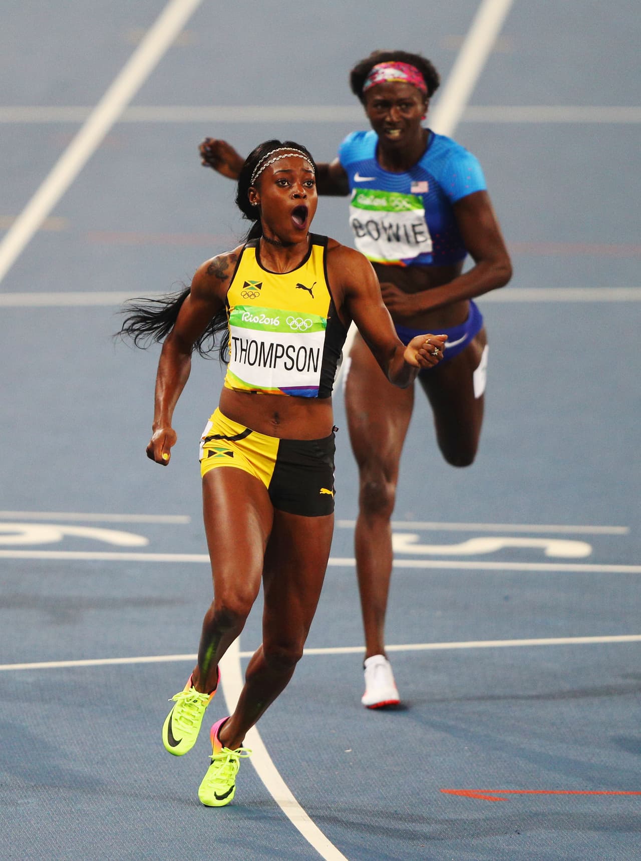 Elaine Thompson (Jamaica), ganadora de la final de los 200 metros.