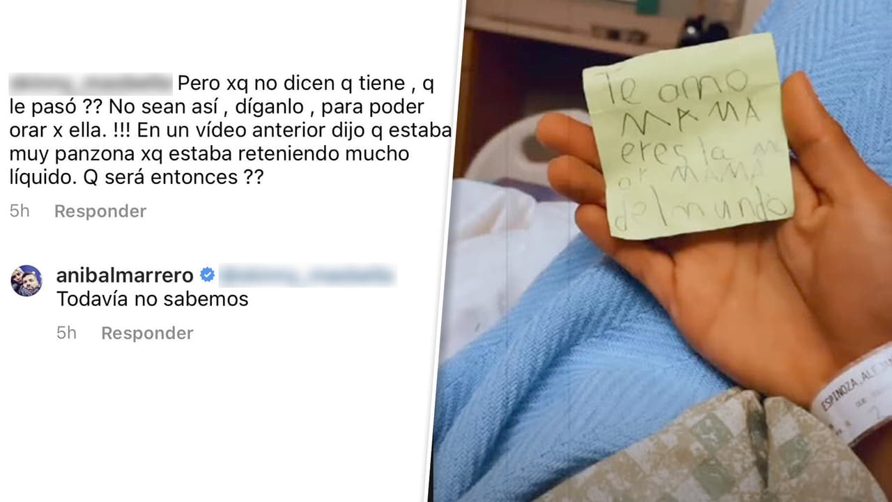 Aníbal Marrero está en espera del diagnóstico que tiene a Alejandra Espinoza en el hospital.