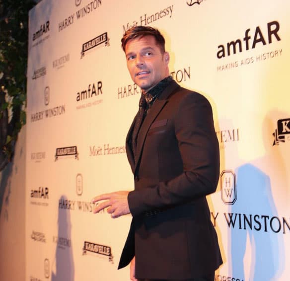 Ricky Martin se lució durante la gala, realizada la noche del viernes 15 de abril en Brasil.