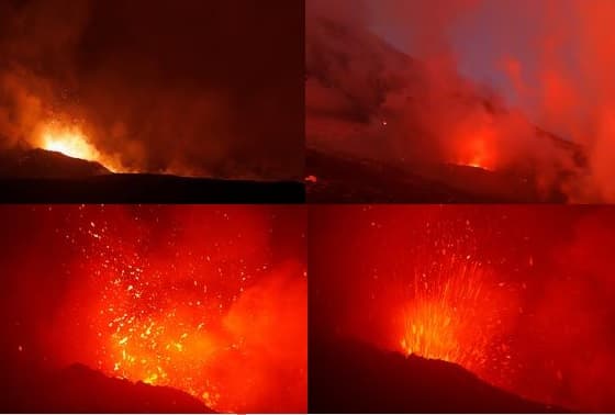 Se abrieron dos nuevas grietas y un río de lava corrió por la ladera, informó la agencia AP.