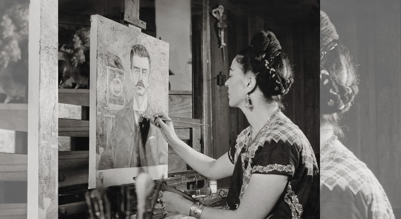 La fotografía siempre jugó un papel importante en la vida de Frida. Su abuelo y su padre eran fotógrafos profesionales y ella misma era una apasionada de este arte.